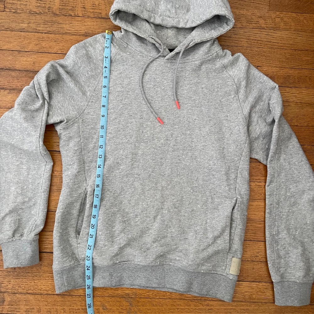Scotch & Soda Amsterdam Couture Distressed Hoodie Gray Sz M - Picture 5 of 9